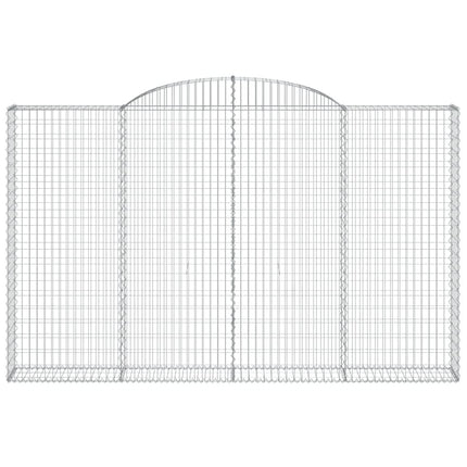 Cesti Gabbioni ad Arco 8 pz 300x30x180/200 cm Ferro Zincato