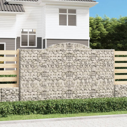 Cesti Gabbioni ad Arco 13 pz 300x30x180/200 cm Ferro Zincato