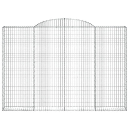 Cesti Gabbioni ad Arco 3 pz 300x30x200/220 cm Ferro Zincato