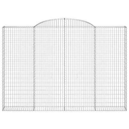 Cesti Gabbioni ad Arco 11 pz 300x30x200/220 cm Ferro Zincato