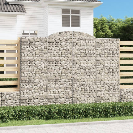 Cesti Gabbioni ad Arco 15 pz 300x30x220/240 cm Ferro Zincato