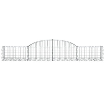 Cesti Gabbioni ad Arco 12 pz 300x50x40/60 cm Ferro Zincato