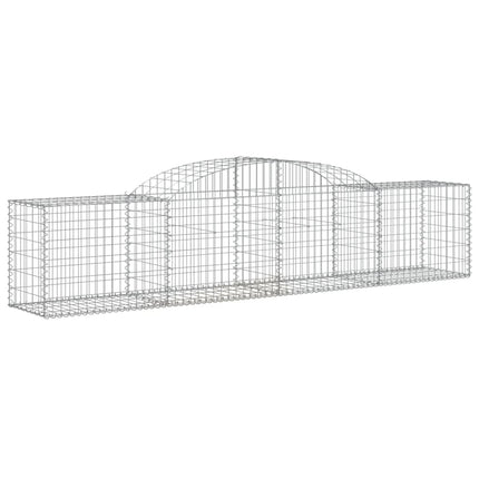 Cesti Gabbioni ad Arco 3 pz 300x50x60/80 cm Ferro Zincato