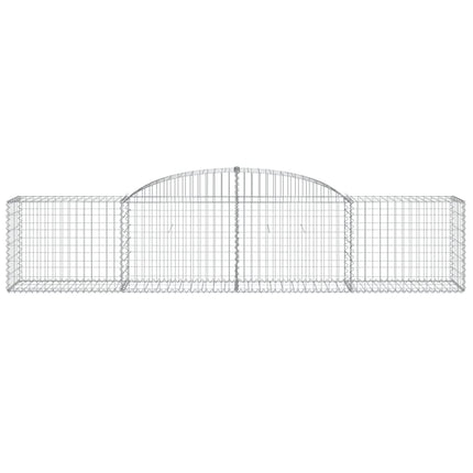 Cesti Gabbioni ad Arco 12 pz 300x50x60/80 cm Ferro Zincato