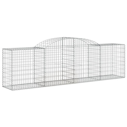 Cesti Gabbioni ad Arco 3 pz 300x50x80/100 cm Ferro Zincato