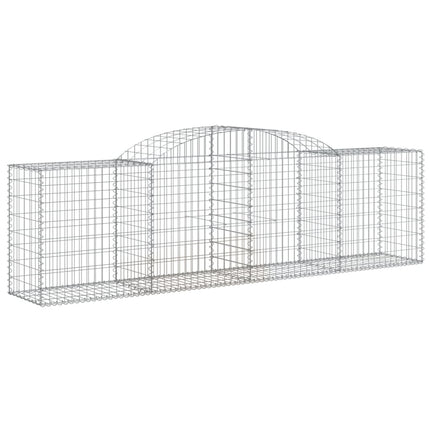 Cesti Gabbioni ad Arco 15 pz 300x50x80/100 cm Ferro Zincato
