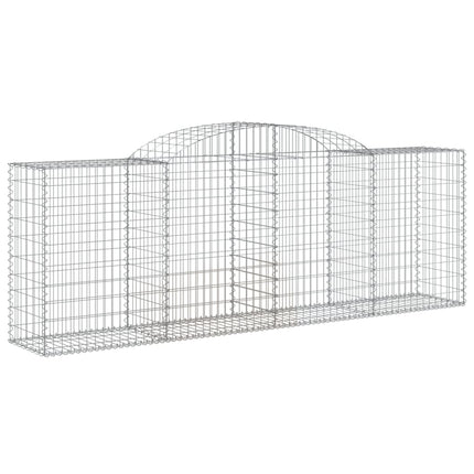 Cesti Gabbioni ad Arco 4 pz 300x50x100/120 cm Ferro Zincato