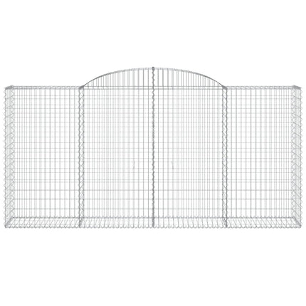 Cesti Gabbioni ad Arco 17 pz 300x50x140/160 cm Ferro Zincato