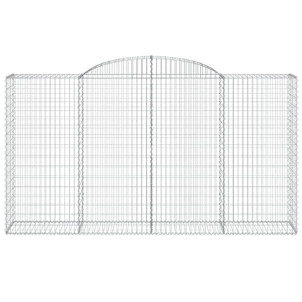 Cesti Gabbioni ad Arco 5 pz 300x50x160/180 cm Ferro Zincato
