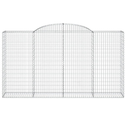Cesti Gabbioni ad Arco 9 pz 300x50x160/180 cm Ferro Zincato