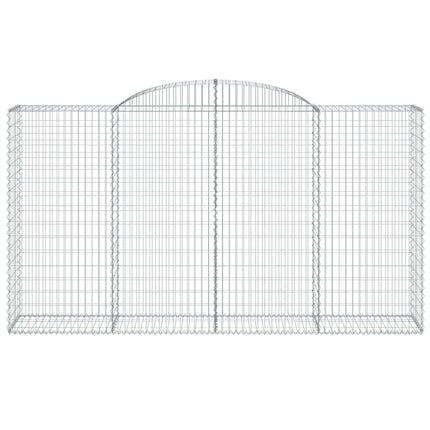 Cesti Gabbioni ad Arco 17 pz 300x50x160/180 cm Ferro Zincato