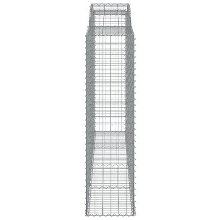 Cesti Gabbioni ad Arco 4 pz 300x50x180/200 cm Ferro Zincato