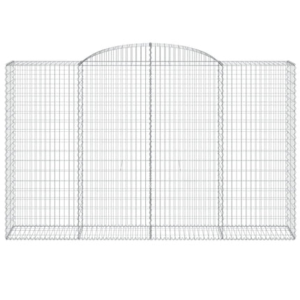 Cesti Gabbioni ad Arco 12 pz 300x50x180/200 cm Ferro Zincato