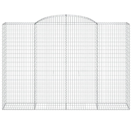 Cesti Gabbioni ad Arco 9 pz 300x50x200/220 cm Ferro Zincato