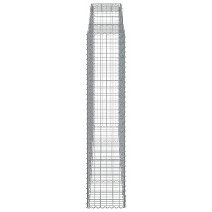 Cesti Gabbioni ad Arco 2 pz 200x50x220/240 cm Ferro Zincato