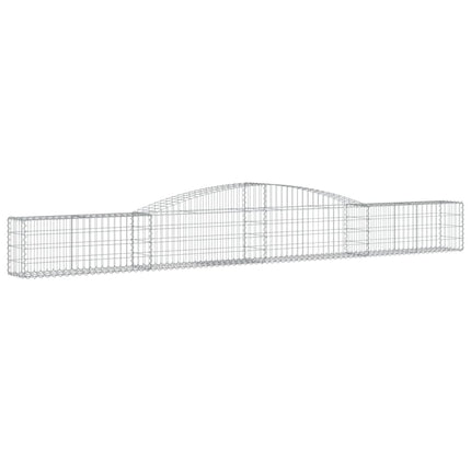 Cesti Gabbioni ad Arco 10 pz 400x30x40/60 cm Ferro Zincato