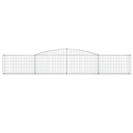 Cesti Gabbioni ad Arco 6 pz 400x30x60/80 cm Ferro Zincato