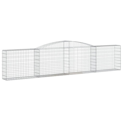 Cesti Gabbioni ad Arco 7 pz 400x30x80/100 cm Ferro Zincato