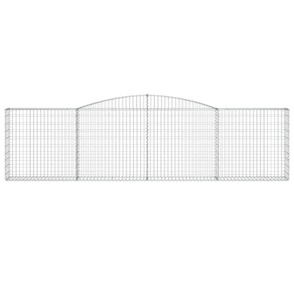 Cesti Gabbioni ad Arco 9 pz 400x30x100/120 cm Ferro Zincato