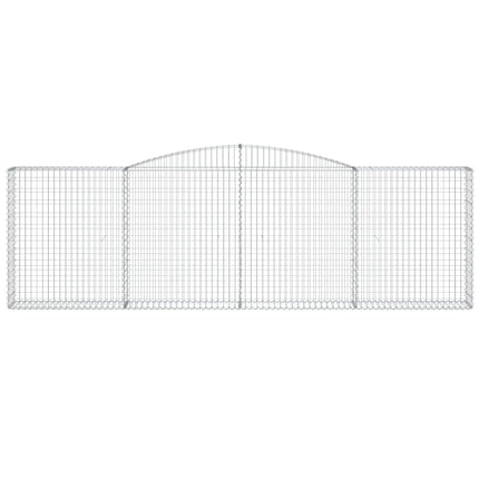 Cesti Gabbioni ad Arco 3 pz 400x30x120/140 cm Ferro Zincato