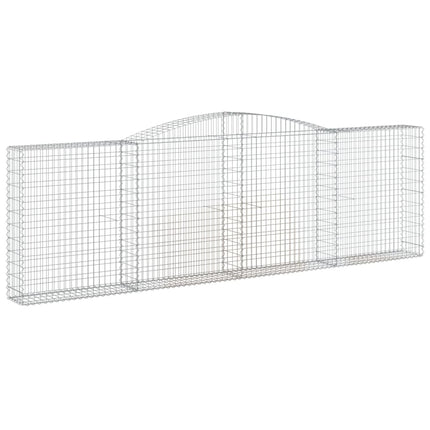 Cesti Gabbioni ad Arco 25 pz 400x30x120/140 cm Ferro Zincato