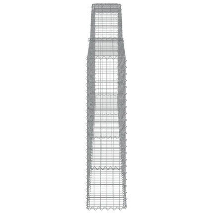 Cesti Gabbioni ad Arco 25 pz 400x30x120/140 cm Ferro Zincato