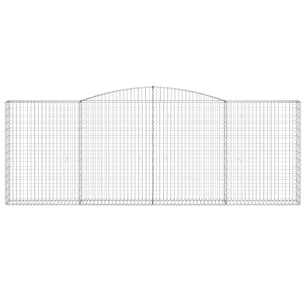 Cesti Gabbioni ad Arco 5 pz 400x30x140/160 cm Ferro Zincato