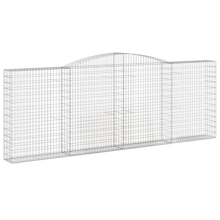 Cesti Gabbioni ad Arco 8 pz 400x30x140/160 cm Ferro Zincato