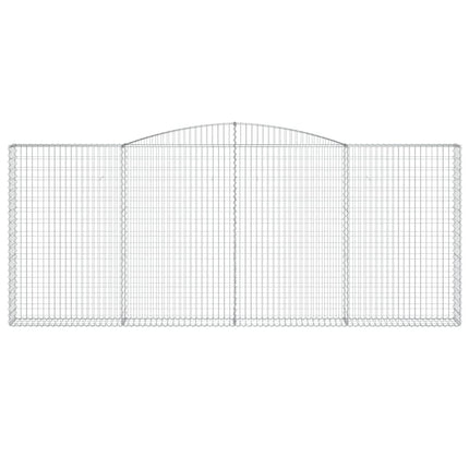 Cesti Gabbioni ad Arco 6 pz 400x30x160/180 cm Ferro Zincato