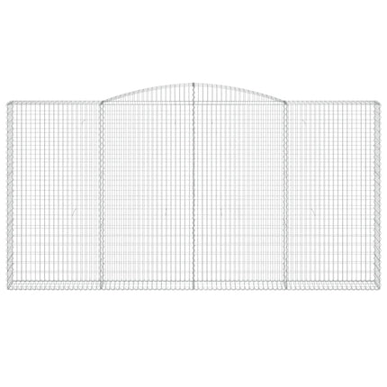 Cesti Gabbioni ad Arco 3 pz 400x30x200/220 cm Ferro Zincato