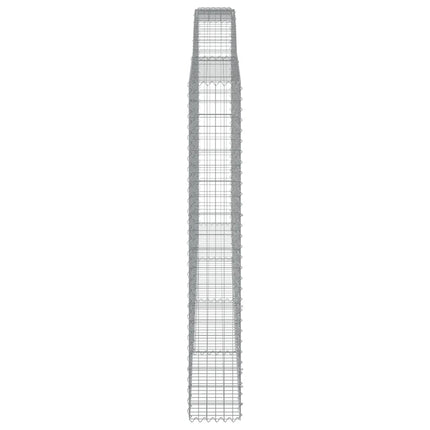 Cesti Gabbioni ad Arco 3 pz 400x30x200/220 cm Ferro Zincato
