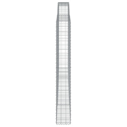 Cesti Gabbioni ad Arco 5 pz 400x30x220/240 cm Ferro Zincato