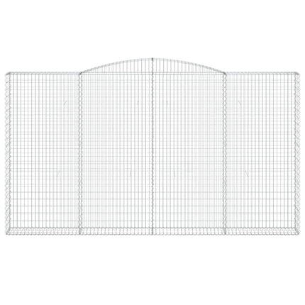 Cesti Gabbioni ad Arco 8 pz 400x30x220/240 cm Ferro Zincato