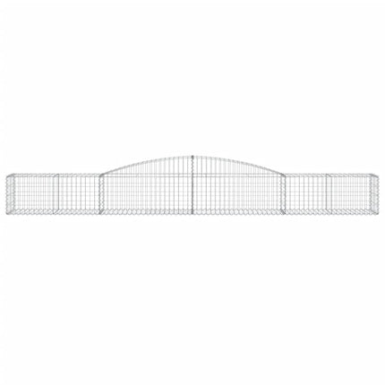 Cesti Gabbioni ad Arco 8 pz 400x50x40/60 cm Ferro Zincato