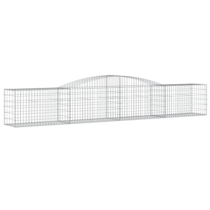 Cesti Gabbioni ad Arco 3 pz 400x50x60/80 cm Ferro Zincato