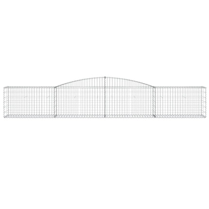 Cesti Gabbioni ad Arco 10 pz 400x50x60/80 cm Ferro Zincato