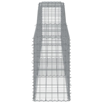 Cesti Gabbioni ad Arco 5 pz 400x50x80/100 cm Ferro Zincato
