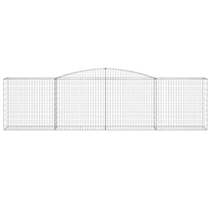 Cesti Gabbioni ad Arco 7 pz 400x50x100/120 cm Ferro Zincato