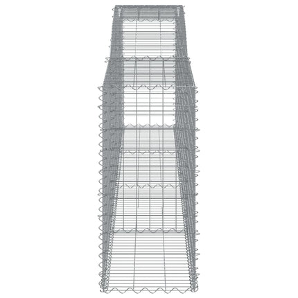 Cesti Gabbioni ad Arco 8 pz 400x50x100/120 cm Ferro Zincato