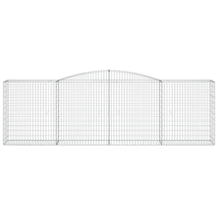 Cesti Gabbioni ad Arco 7 pz 400x50x120/140 cm Ferro Zincato