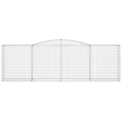 Cesti Gabbioni ad Arco 9 pz 400x50x120/140 cm Ferro Zincato