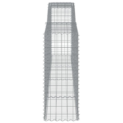 Cesti Gabbioni ad Arco 9 pz 400x50x120/140 cm Ferro Zincato