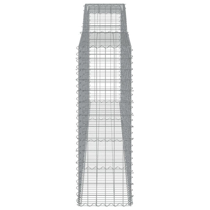 Cesti Gabbioni ad Arco 6 pz 400x50x140/160 cm Ferro Zincato