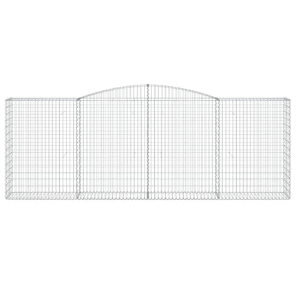 Cesti Gabbioni ad Arco 10 pz 400x50x140/160 cm Ferro Zincato