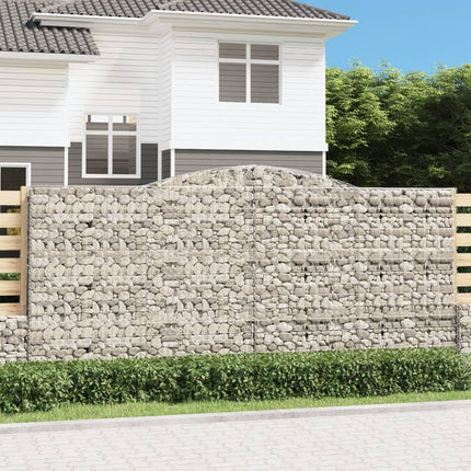 Cesti Gabbioni ad Arco 2 pz 400x50x180/200 cm Ferro Zincato