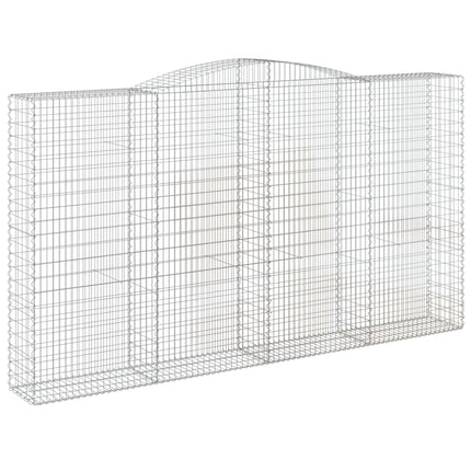 Cesti Gabbioni ad Arco 6 pz 400x50x220/240 cm Ferro Zincato