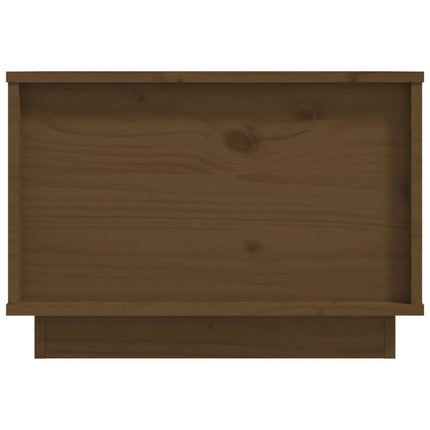 Tavolino da Salotto ambra 40x50x35 cm Legno Massello di Pino