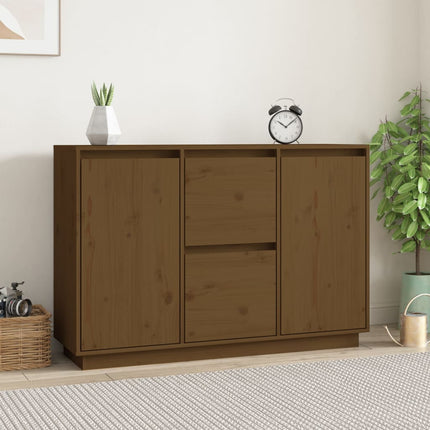 Credenza Marrone ambra 111x34x75 cm in Legno Massello di Pino