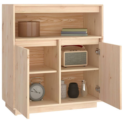 Credenza 70x34x80 cm in Legno Massello di Pino