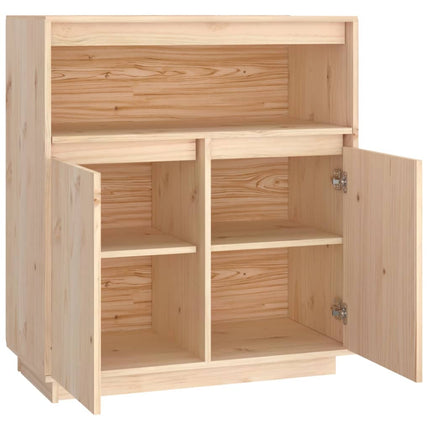 Credenza 70x34x80 cm in Legno Massello di Pino